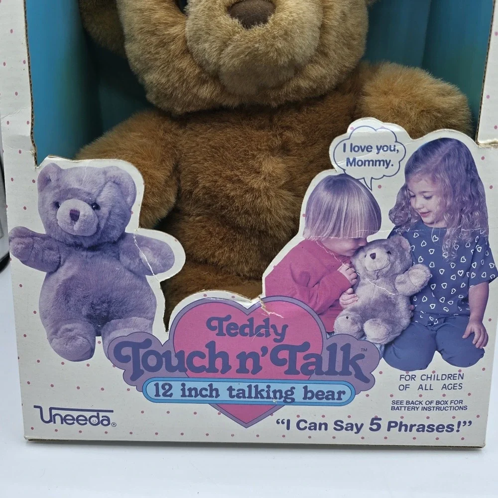 Rare Vintage Uneeda Talking Teddy Bear‎ 12